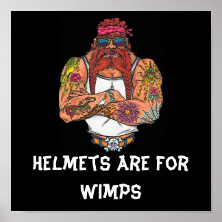 Helme sind für Wimps Poster