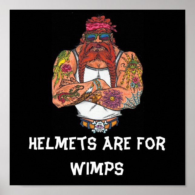 Helme sind für Wimps Poster (Vorne)