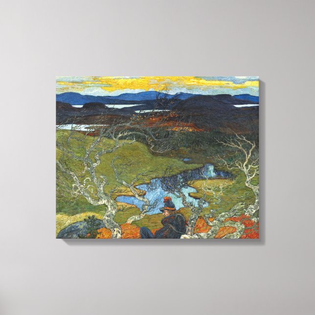 Helmer Osslund Spring Abend Hinter Kiruna Leinwanddruck (Vorderseite)