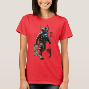 Helmtaucher fangen Hummer-Unterwasser-URM T-Shirt