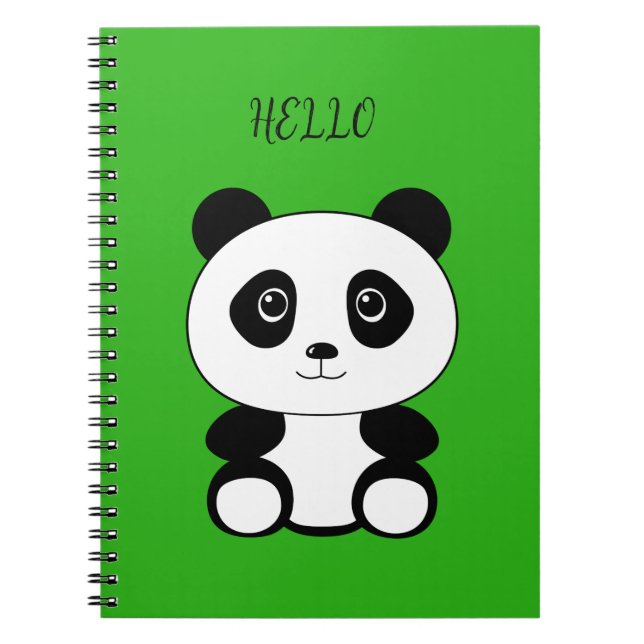 Helo Panda Notizblock (Vorderseite)