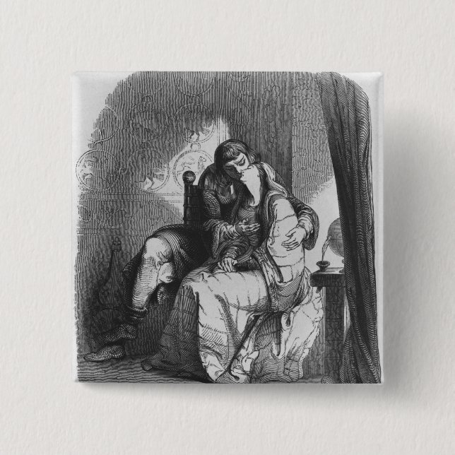 Heloise und Abelard Küssen Button (Vorderseite)