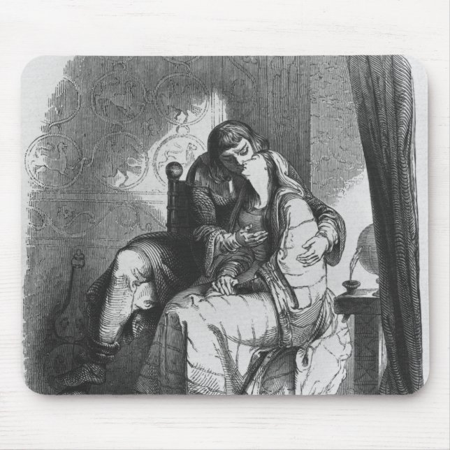 Heloise und Abelard Küssen Mousepad (Vorne)