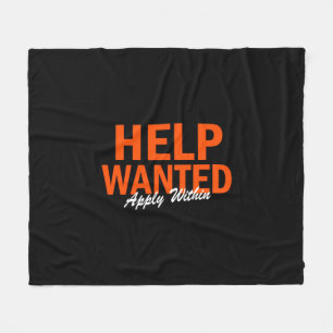 Help Wanted Apply Within Fleecedecke