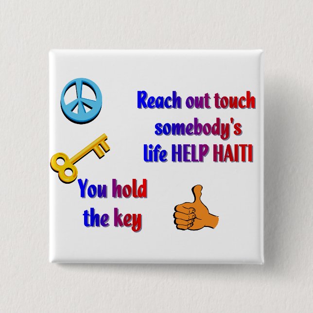 Helping HAITI_ Button (Vorderseite)
