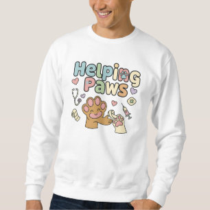 Helping Paws – Süße Tierärztin & Tierliebhaberin S Sweatshirt