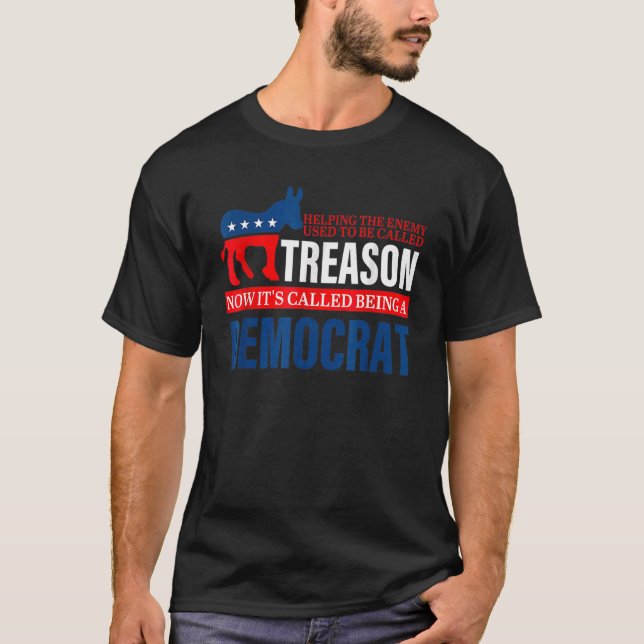 Helping The Enemy Used To Be Called Treason Appare T-Shirt (Vorderseite)
