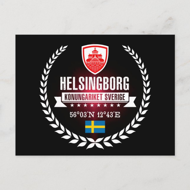 Helsingborg Postkarte (Vorderseite)
