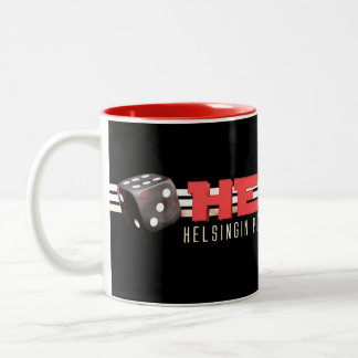 Helsingin pöytäroolipelaajien virallinen kahvimuki zweifarbige tasse