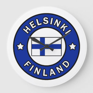 Helsinki Finland Große Wanduhr