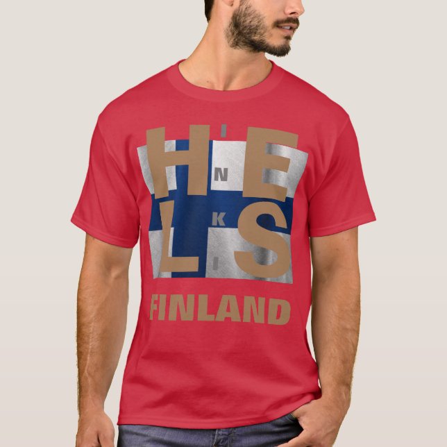 HELSINKI FINLAND T-Shirt (Vorderseite)