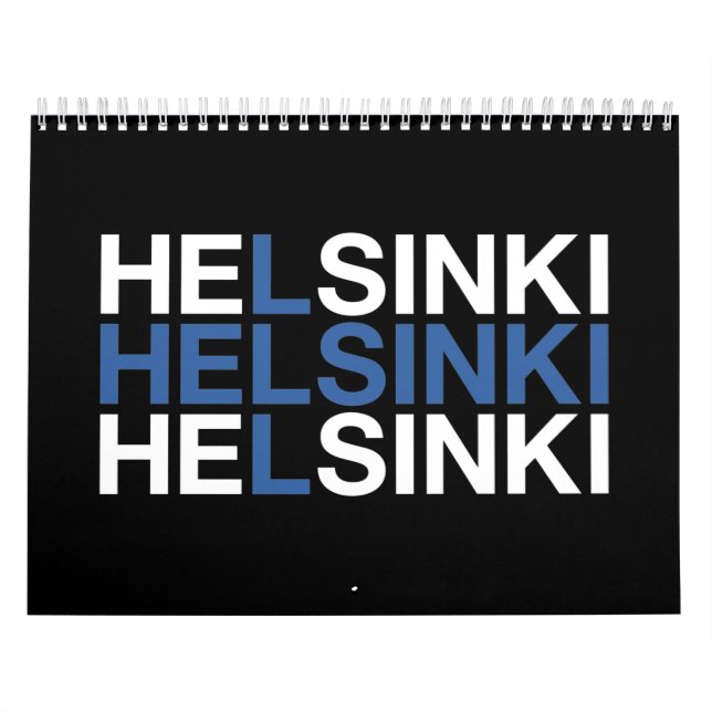 HELSINKI Finnische Flagge Kalender (Titelbild)