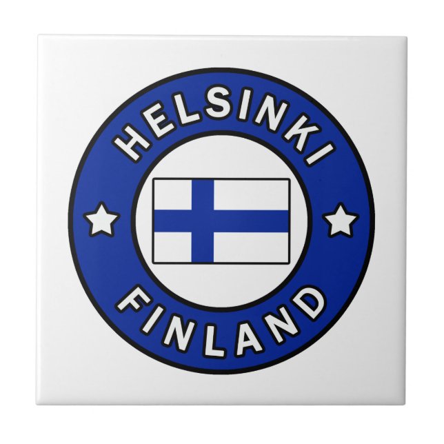 Helsinki Finnland Fliese (Vorderseite)