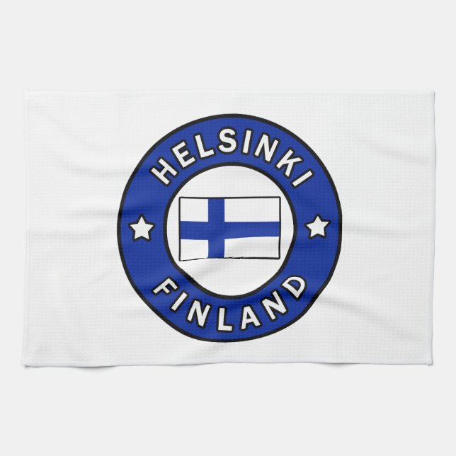 Helsinki Finnland Geschirrtuch (Horizontal)