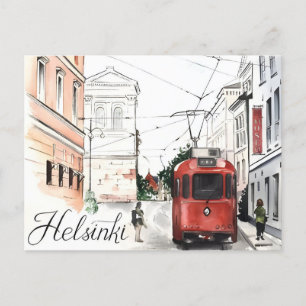 Helsinki Finnland Jahrgang Reise Stadt willkommen Postkarte