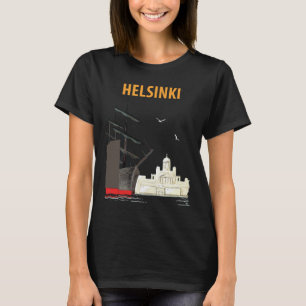 Helsinki Finnland Kathedrale Weiß Reisen T-Shirt