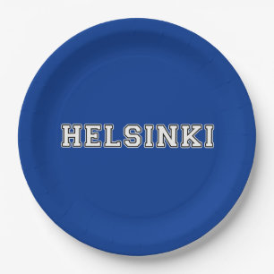 Helsinki Finnland Pappteller