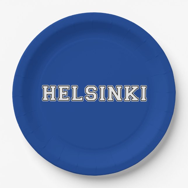 Helsinki Finnland Pappteller (Vorderseite)