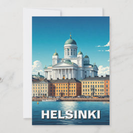 Helsinki Finnland Reise Feiertagskarte