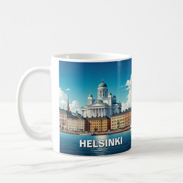 Helsinki Finnland Reise Kaffeetasse (Links)