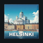 Helsinki Finnland Reise Magnet<br><div class="desc">Helsinki, die Hauptstadt Finnlands, ist eine lebendige Küstenstadt, die moderne Innovation nahtlos mit einem reichen nordischen Erbe verbindet. Helsinki ist bekannt für sein schlankes Design, seine zeitgenössische Architektur und seine Verbindung zur Natur und ist ein Zentrum der Kreativität und Nachhaltigkeit. Zu den berühmten Sehenswürdigkeiten der Stadt zählen die beeindruckende Kathedrale...</div>