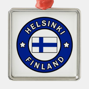 Helsinki Finnland Silbernes Ornament