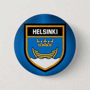 Helsinki-Flagge Button
