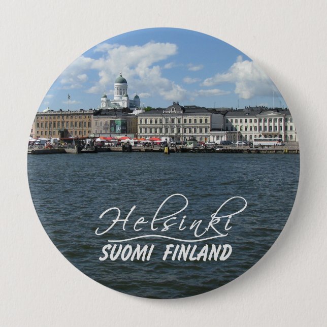 Helsinki-Hafenknopf Button (Vorderseite)
