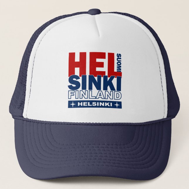 Helsinki hat Farbe Truckerkappe (Vorderseite)