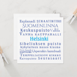 Helsinki-Sehenswürdigkeiten: Flachkarte