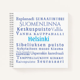 Helsinki-Sehenswürdigkeiten Notizbuch