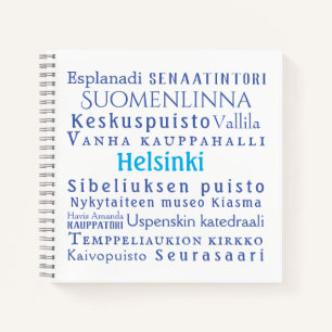Helsinki-Sehenswürdigkeiten Notizbuch