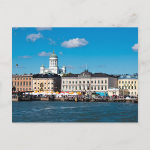 Helsinki Skyline Postkarte