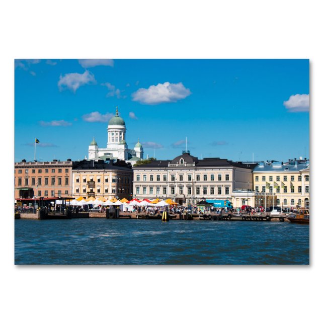 Helsinki Skyline Tischnummer (Vorderseite)