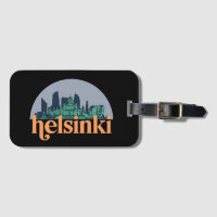 Helsinki Stadt Skyline Retro City Art