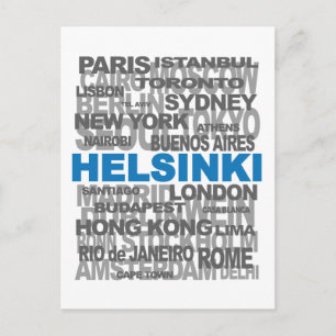 HELSINKI und andere Städte Postkarte