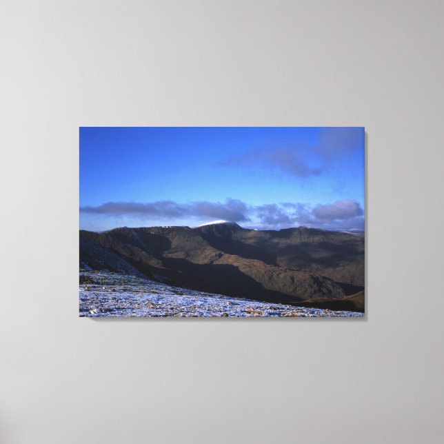 Helvellyn Winter Holiday Card Leinwanddruck (Vorderseite)