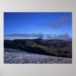 Helvellyn Winter Holiday Card Poster