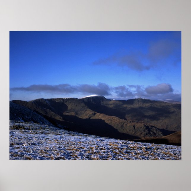 Helvellyn Winter Holiday Card Poster (Vorne)