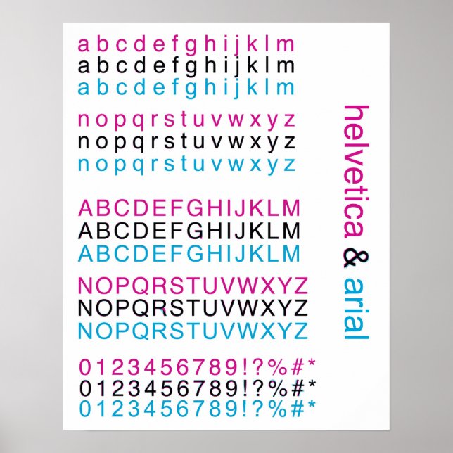 Helvetica & Ariposter Poster (Vorne)