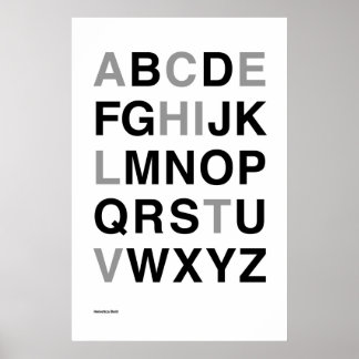 Helvetica Bold Poster