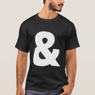 Helvetica Display Schwarz-weiße Italienische Amper T-Shirt