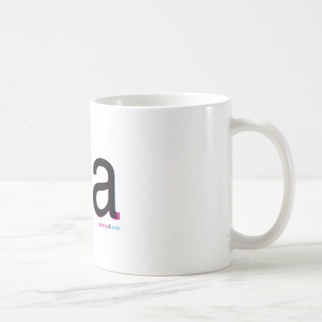 Helvetica gegen arial Tee Kaffeetasse (Rechts)