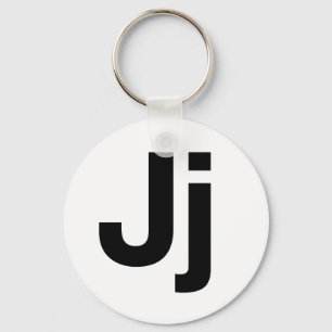Helvetica Jj Schlüsselanhänger