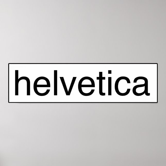 Helvetica Poster (Vorne)