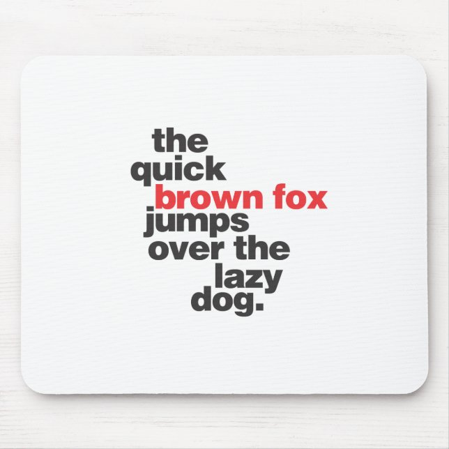 helvetica-quickbrownfox.ai mousepad (Vorne)