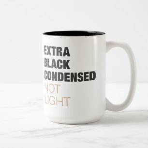 helvetica Schriftart Kaffeezubereitung Tasse