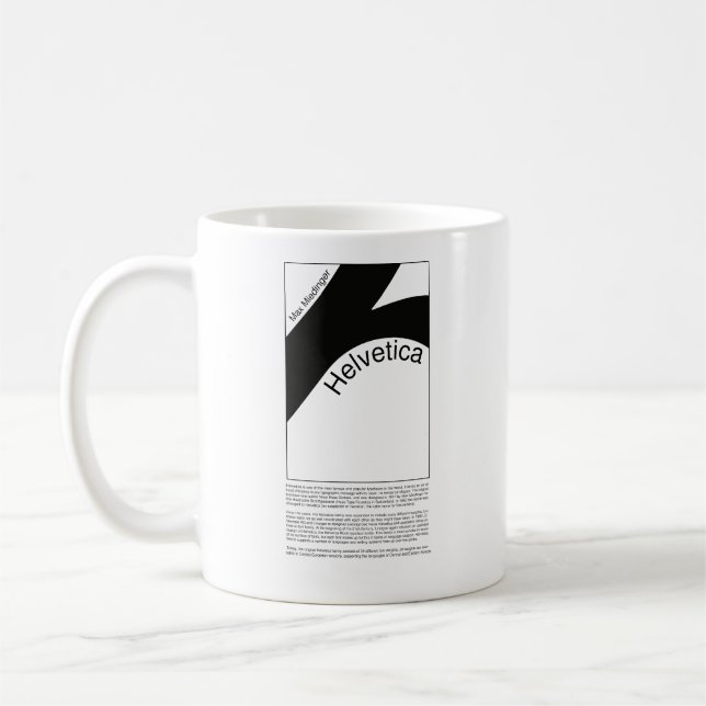 Helvetica Typography | Demo Design  Kaffeetasse (Links)