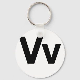 Helvetica Vv Schlüsselanhänger