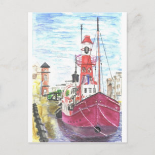 Helwick Tug Boat Swansea Postkarte